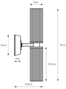 Markslöjd 109027 - Applique da bagno RIMINI 2xG9/20W/230V IP44 cromo lucido