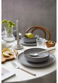 Set da tavola 18 pezzi grigio/porcellana