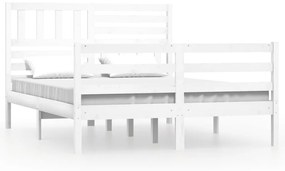 Giroletto bianco in legno massello 140x190 cm