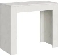 Consolle Allungabile 90-302x42x76.8 cm in Nobilitato Bianco