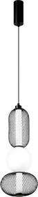 Lampadario LED glamour LED-INKAS-S3-NER nero 2460 lumen, LUCE AMBIENTE DESIGN