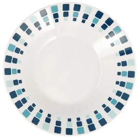 Piatto Fondo Quid Simetric Azzurro Ceramica Ø 20 cm