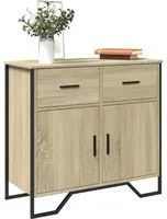 Credenza Rovere Sonoma 79,5x35,5x74,5 cm in Legno Multistrato 848545