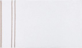 Asciugamani e teli da bagno in cotone bianco in un set di 4 pezzi Linda - Foutastic