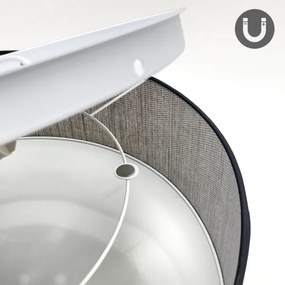 Plafoniera SIRJA 2xE27/15W/230V, diametro 35 cm, marrone