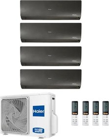 Climatizzatore Haier Quadri Split Flexis Nero 9000+9000+12000+12000 4U75S2SR2FA R-32 a++/a+ 9+9+12+12