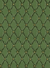 Mindthegap Carta da parati Tufted Panel - Green/ Gold