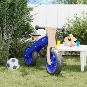 Bicicletta Senza Pedali per Bambini con Pneumatici Aria, Blu