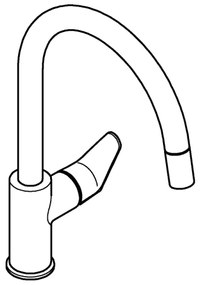 GROHE 30562000 - Miscelatore per lavello START CURVE 357 mm, cromo lucido