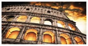 Stampa su tela Deep Colosseum, multicolore 70 x 140 cm