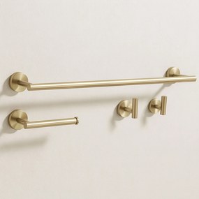 Set accessori da bagno  Ari Brush Gold 4 pezzi