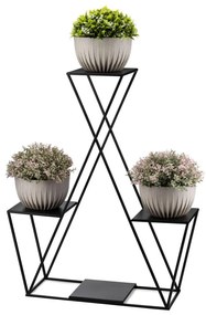 Portafiori 95x78 cm nero