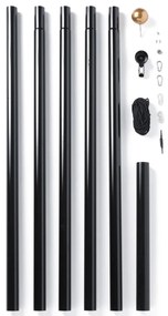 Twinkly TWP-01K-POLE-B - Supporto per albero di Natale da esterno 6 m, nero