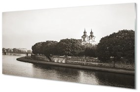 Pannello paraschizzi cucina Ponte sul fiume Cracovia 100x50 cm
