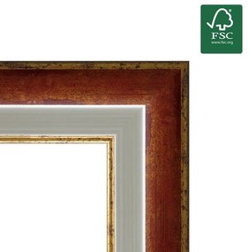 Cornice Classica grane rosso per foto da 60x80 cm