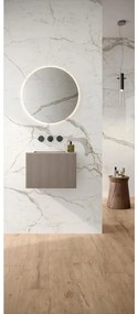 Piastrella da pavimento e rivestimento interno 120 x 278 cm Sp. 6 mm rettificato LM MVI.CAL.120X278LP in gres porcellanato lappato calacatta caldo 3.36 mq