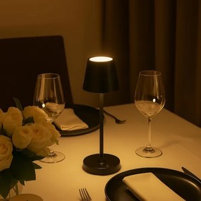 Brilliant - Lampada da tavolo touch ricaricabile e dimmerabile ELORA LED/2,5W/5V 2700K IP44 nera