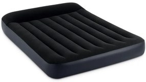 64148ND - Materasso Gonfiabile Dura-Beam Pillow Rest Piazza e Mezza, con Pompa Elettrica Incorporata, pvc, Nero, 137x191x25 cm - Intex