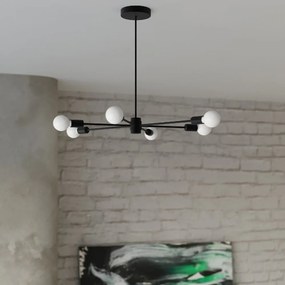 Lampada a sospensione nera 66x66 cm Benedett - Nice Lamps