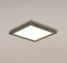 Pannello LED Quitani Aurinor, patina color oro, 45 cm