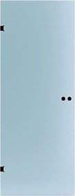 Anta in cristallo a battente BoraL 80X H 210 cm, grigio