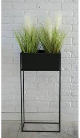 Portafiori 90x44 cm nero