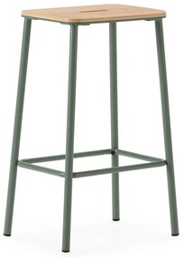 Set di sedie da bar verde 2 pz (altezza della seduta 65 cm) Abba – Marckeric