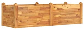 Fioriera Rialzata da Giardino 160x60x44cm Legno Massello Acacia