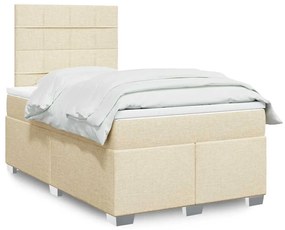 Giroletto A Molle Con Materasso Crema 120x200 Cm İn Tessuto /
