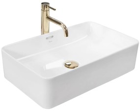 Lavabo da appoggio Rea Berta 55 White