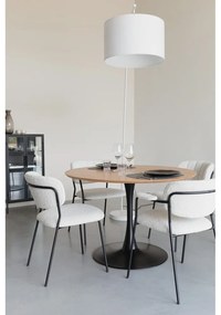 Lampada da terra bianca con paralume in tessuto (altezza 220 cm) Martine - White Label