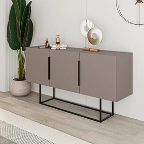 Cassettiera bassa grigio-beige 150x80 cm Titan - Marckeric