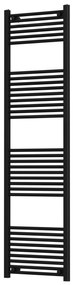 Termoarredo Dritto 180x50 Interasse 45 Cm Feridras Nero Opaco