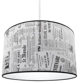 Lampadario NEWSPAPER 1xE27/60W/230V