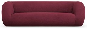 Divano in tessuto bouclé bordeaux 230 cm Essen - Cosmopolitan Design