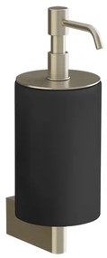 Dispenser porta sapone liquido a muro nero brass brushed 66414 Gessi