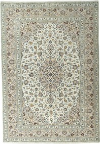 Kashan Tappeto 250 x 350 Beige (Iran) Annodato A Mano