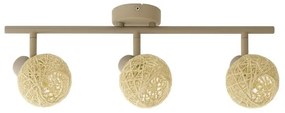 Faretto DEX 3xE14/10W/230V beige/crema