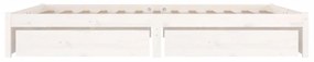 Giroletto con cassetti bianco 160x200 cm