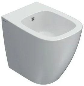 Globo Genesis Bidet filo parete a pavimento in ceramica Bianco Lucido