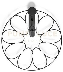 Lafra applique a parete piccola  nera 2700k 735lm 9w dimmerabile d....