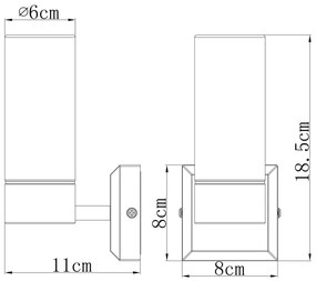 Globo 7815 - Applique da bagno SPACE 1xE14/40W/230V IP44