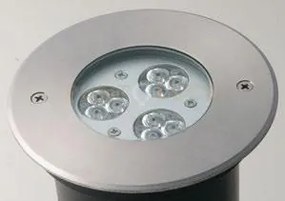 Incasso calpestabile led iride dc12 e 24v silver 9w rgb dimmerabile...