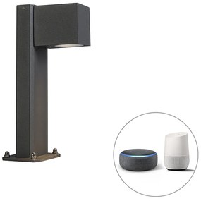 Lampada da esterno a stelo intelligente antracite 30 cm IP44 incl. Wifi GU10 - Baleno