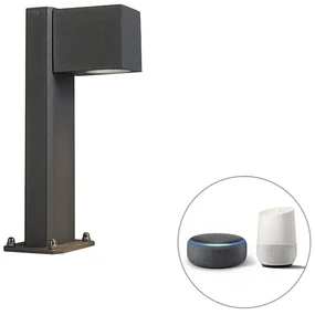 Lampada da esterno a stelo intelligente antracite 30 cm IP44 incl. Wifi GU10 - Baleno