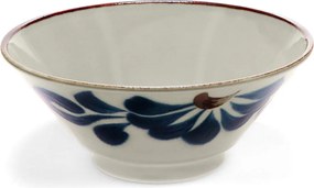 Ciotolina per ramen blu/beige in porcellana 900 ml Flower – Rex London