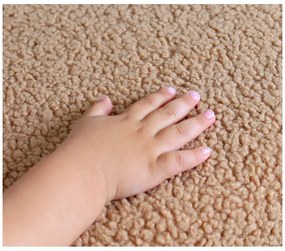 Poltrona per bambini marrone in tessuto bouclé Moouv - Artie