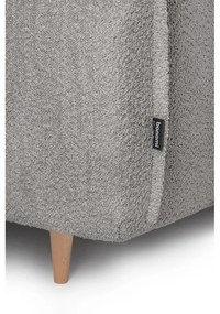Divano letto in tessuto bouclé grigio 215 cm Patti - Bonami Selection