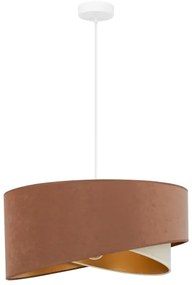 Brilagi - Lampadario LED a sospensione con filo LYRA 1xE27/15W/230V marrone/color crema/oro