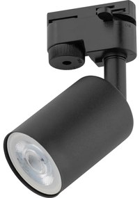 Faretto per sistema a binario TOP 1xGU10/10W/230V nero
